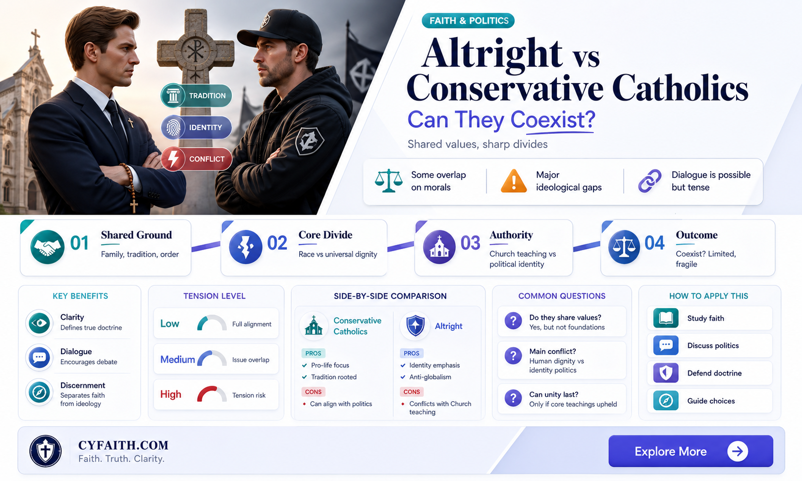 are altright and consevative catholics mutually exclusive