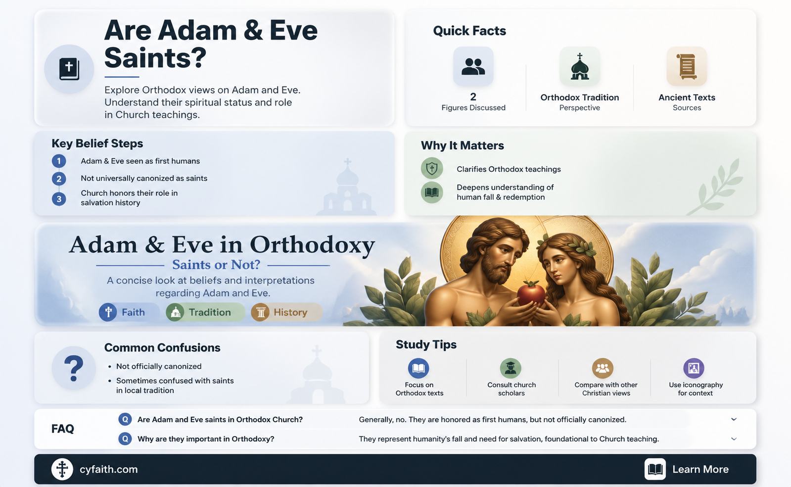 are adam and eve saints orthodox