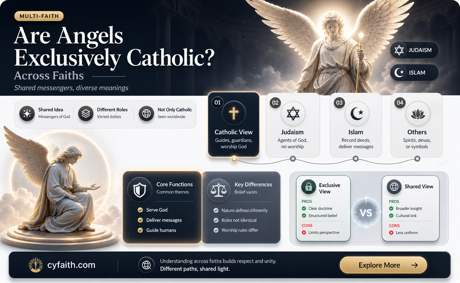 are angels catholic