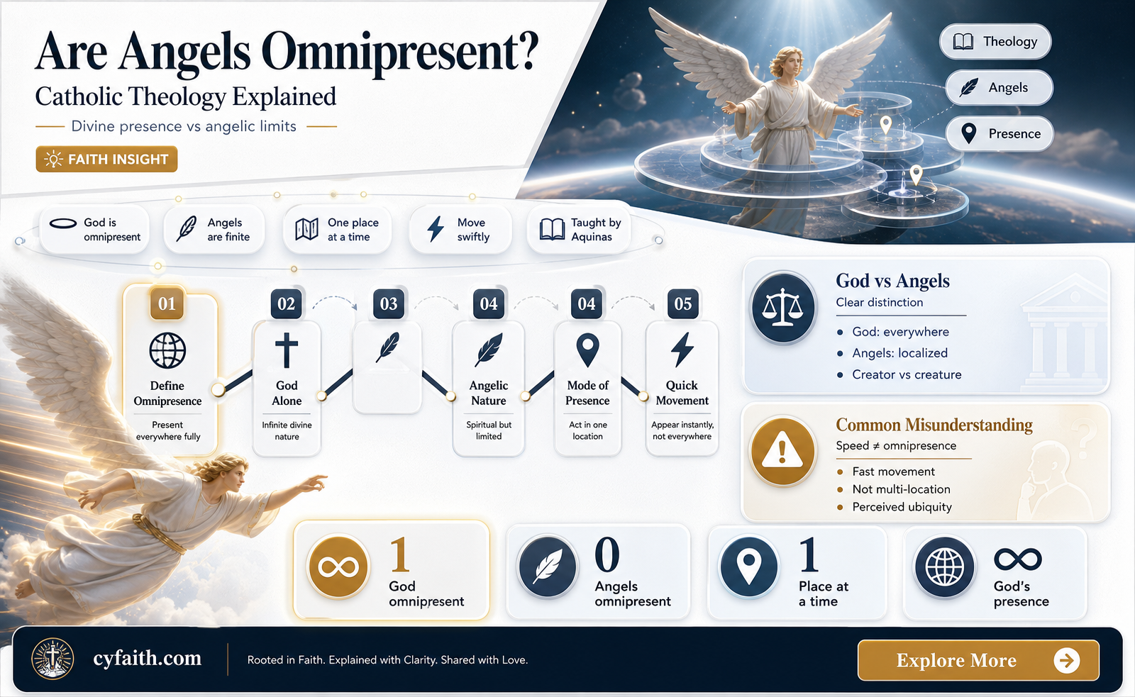 are angels omnipresent catholic