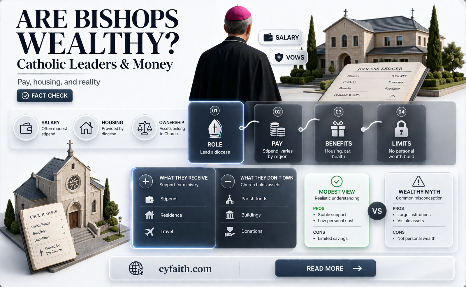 are catholic bishops wealthy