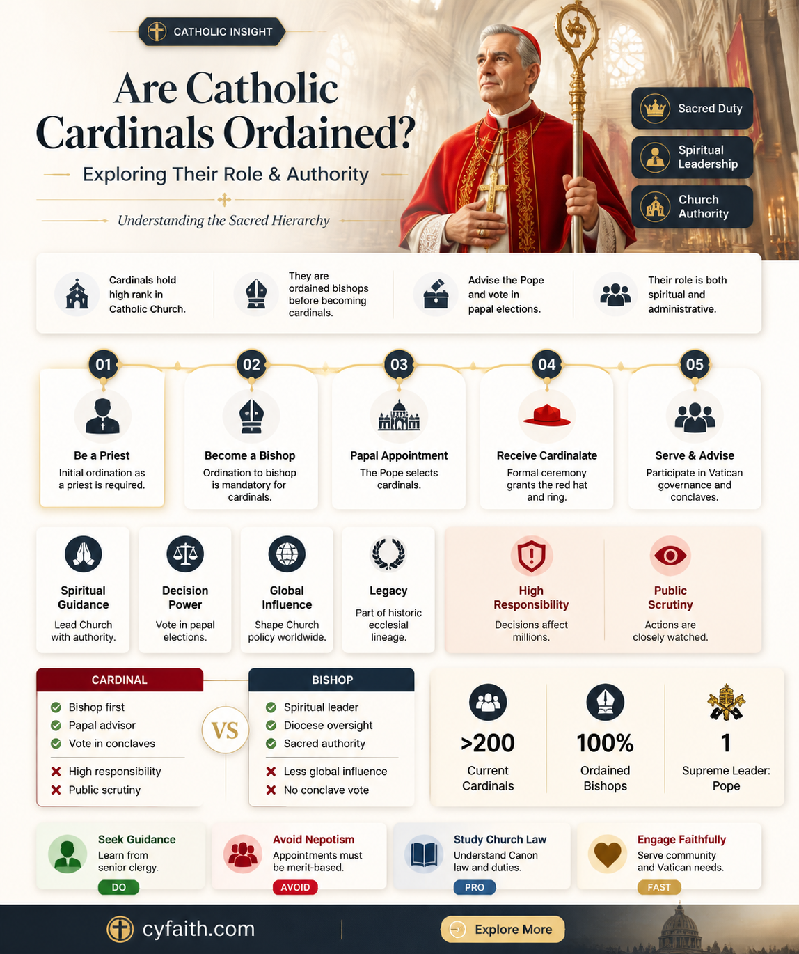 are catholic cardinals ordained