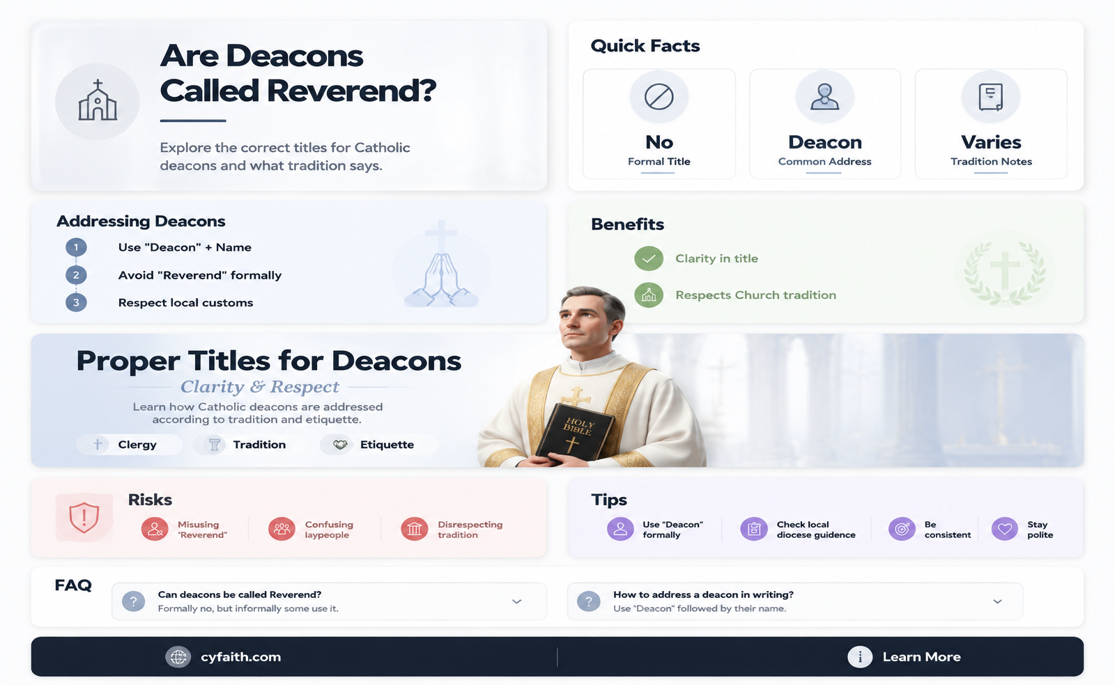 are catholic deacons called reverend