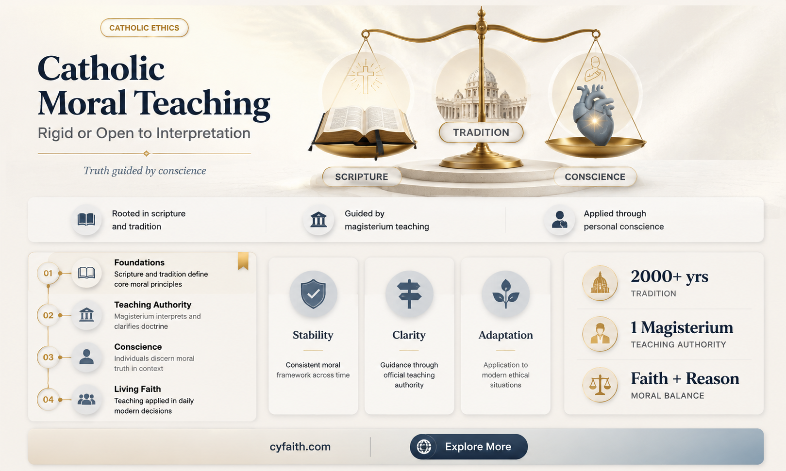 are moral teachings rigid catholic