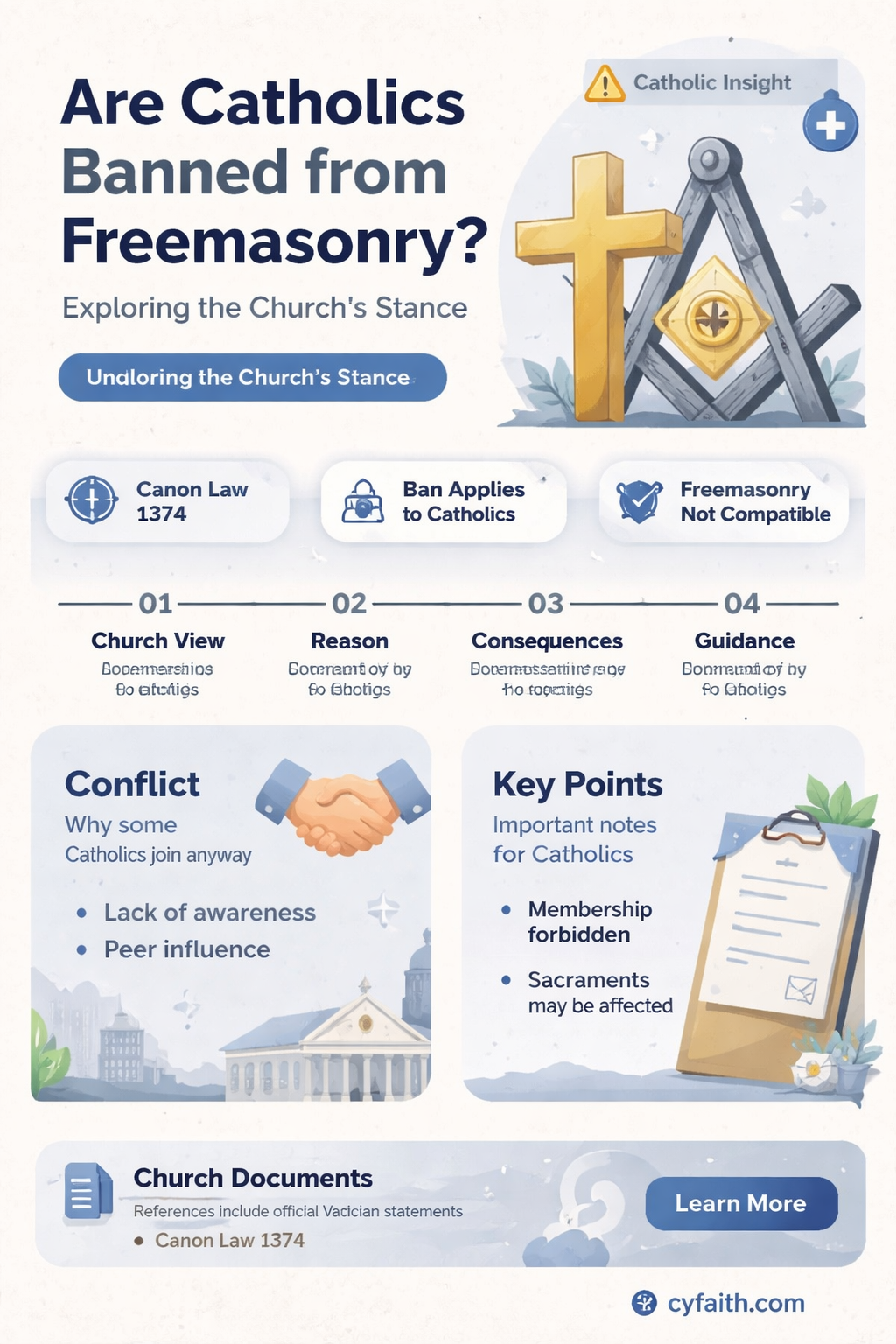 are catholics banned from freemasonry