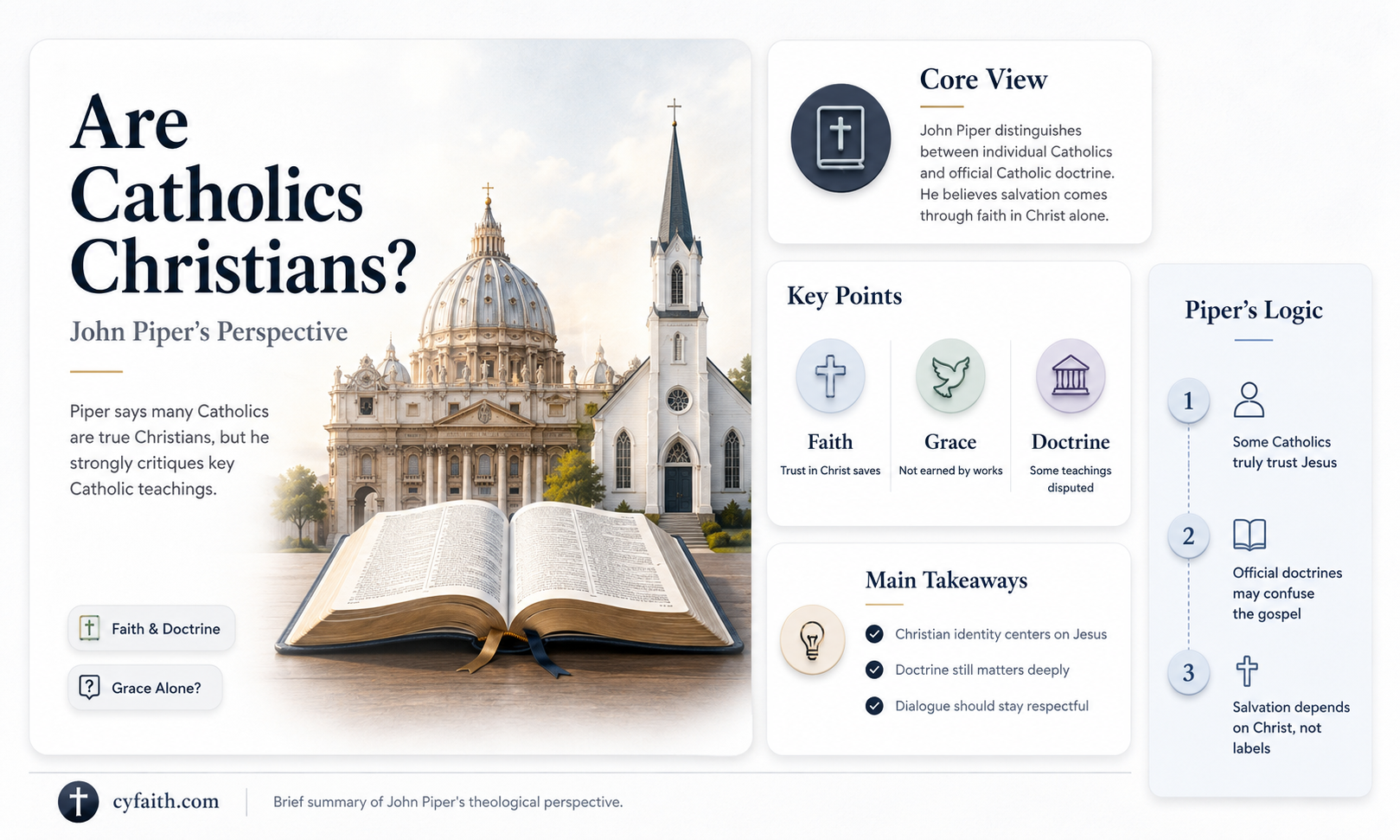are catholics christians john piper