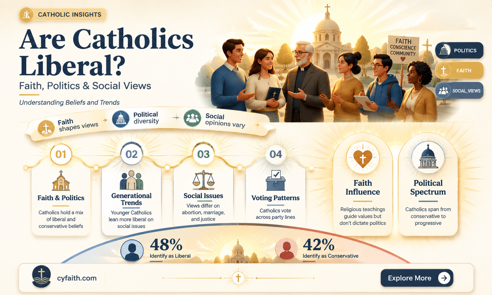are catholics liberal