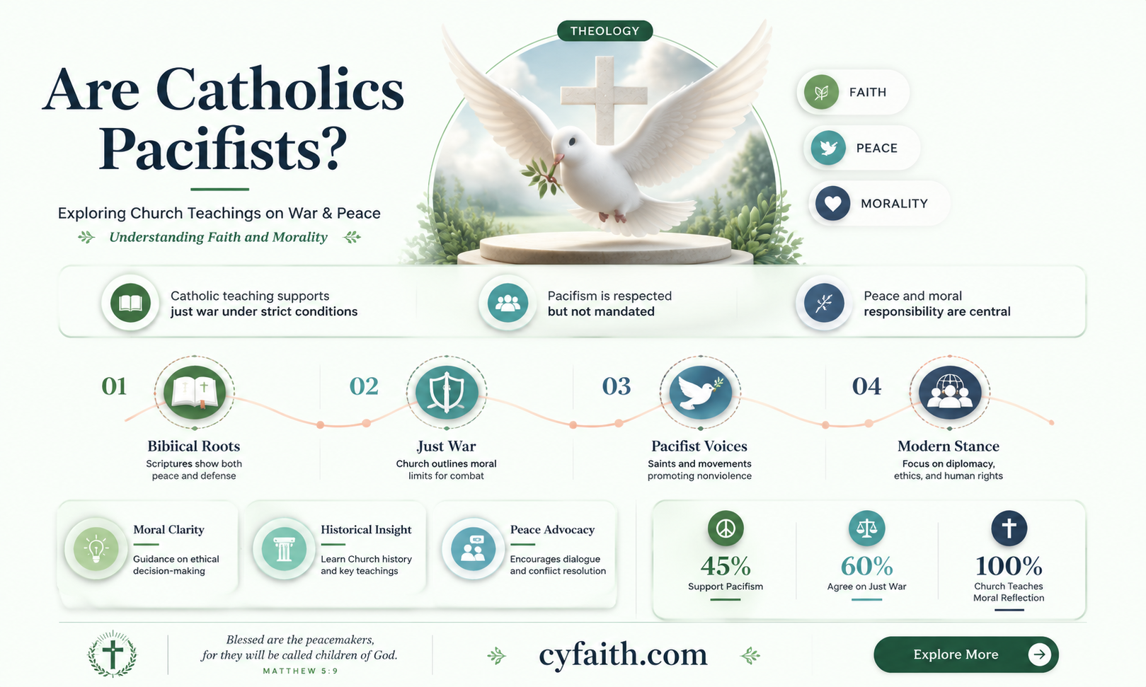 are catholics pacifists