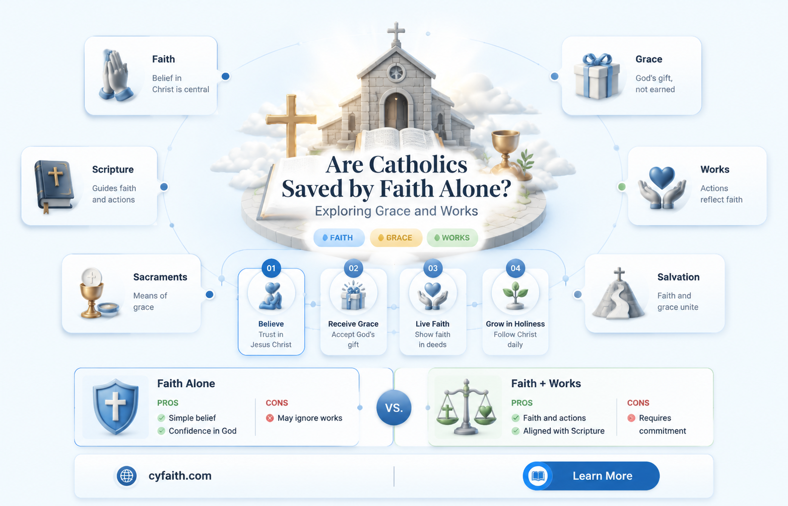 are catholics saved by faith