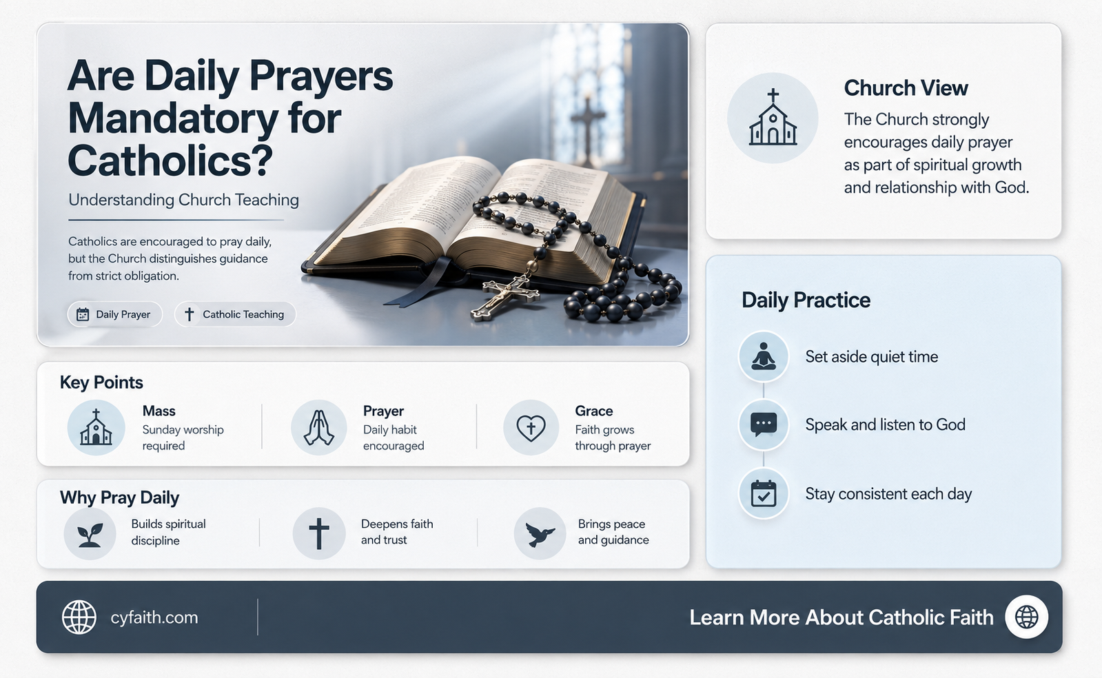 are daily prayers mandatory catholic