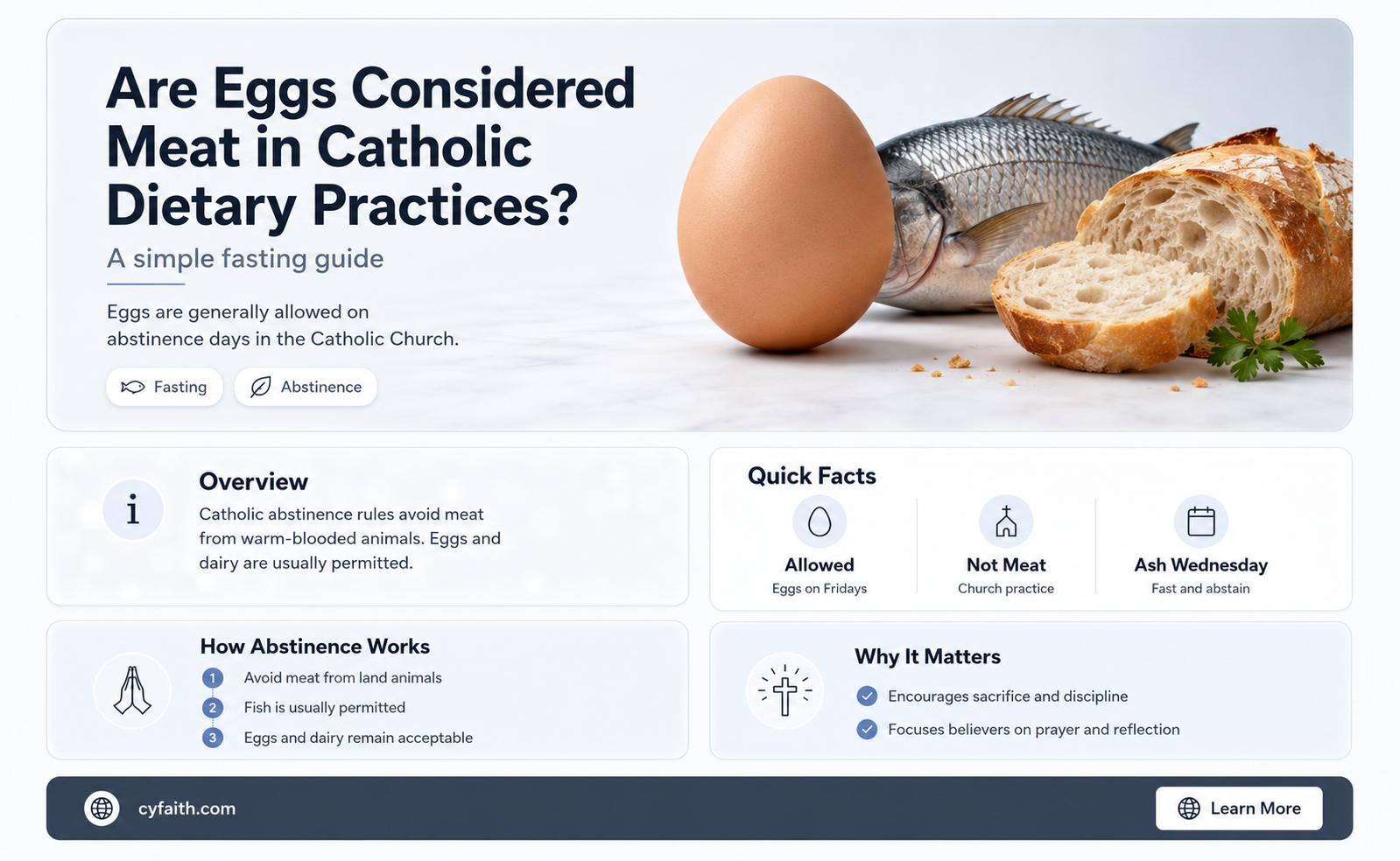 are eggs considered meat catholic