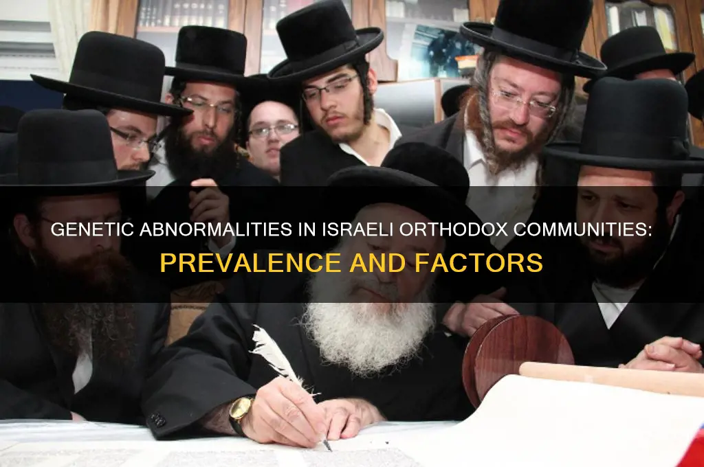 are genetic abnormalities more common in the israeli orthodox communities