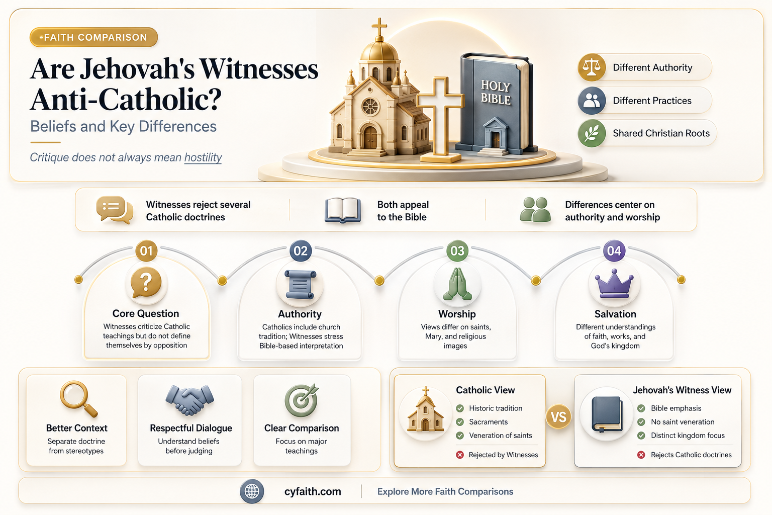 are jehovah witnesses anti catholic