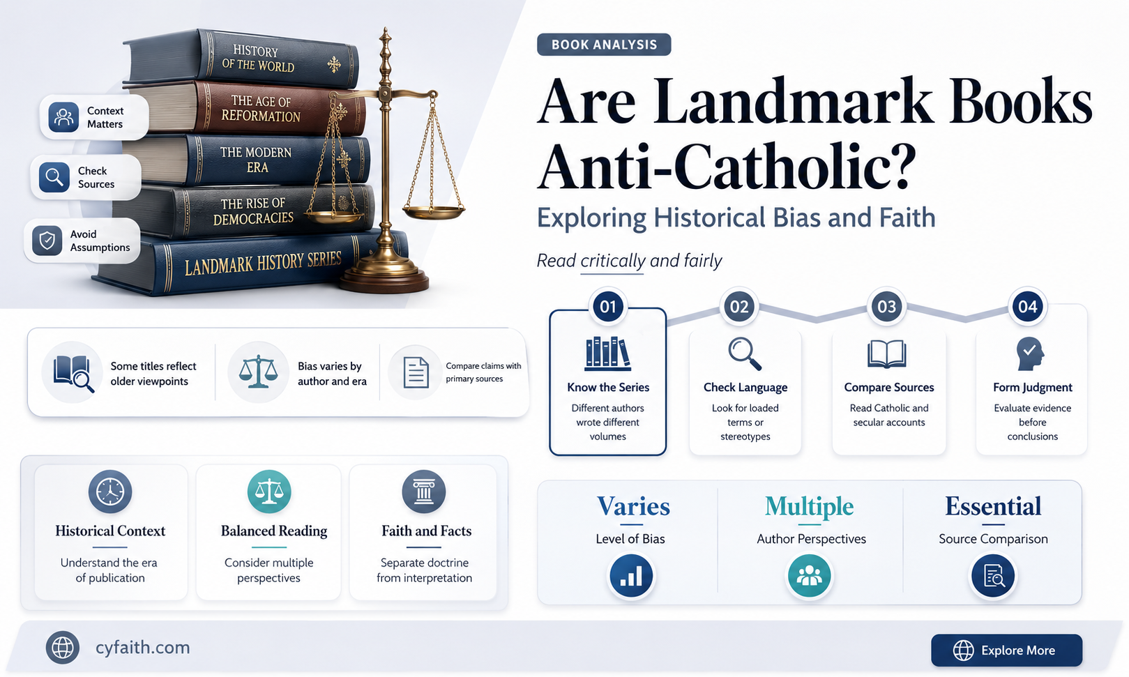 are landmark books anti-catholic