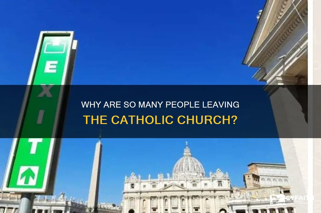 are large number of people leaving the catholic ch