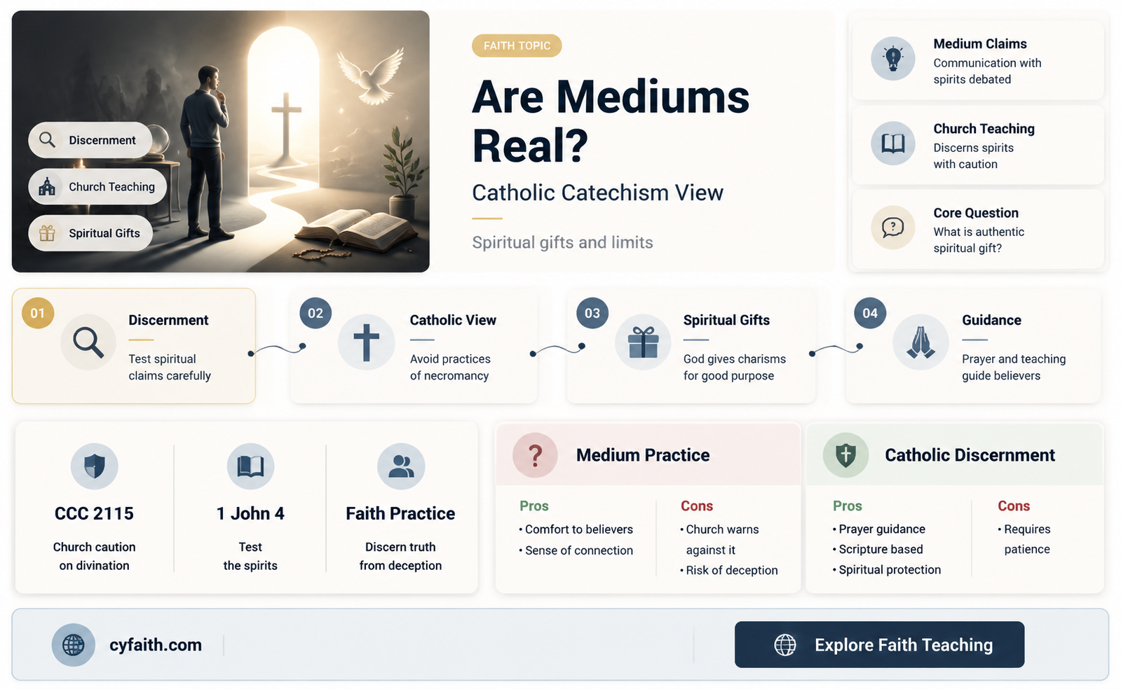 are mediums real catholic catechism