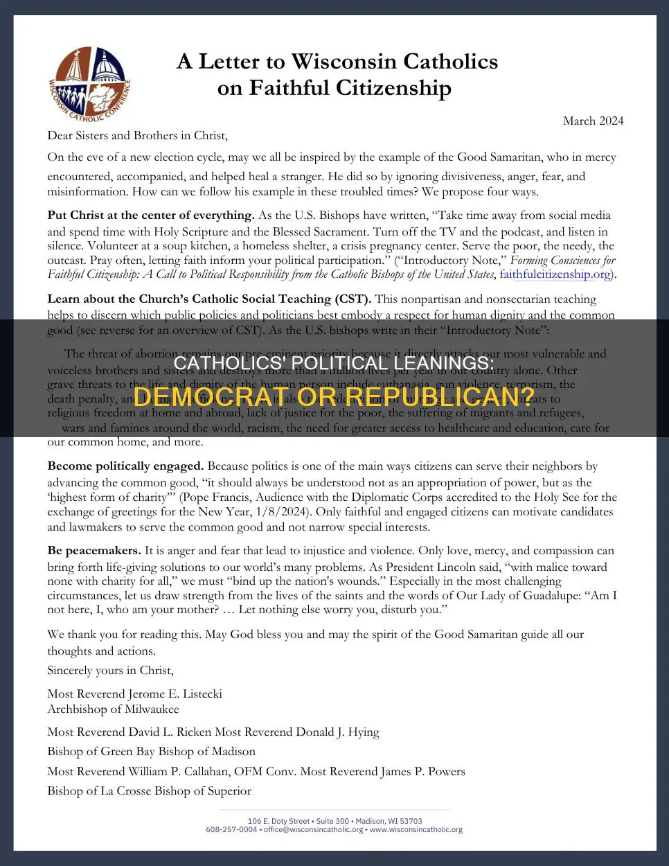 are most catholics democrat or republican