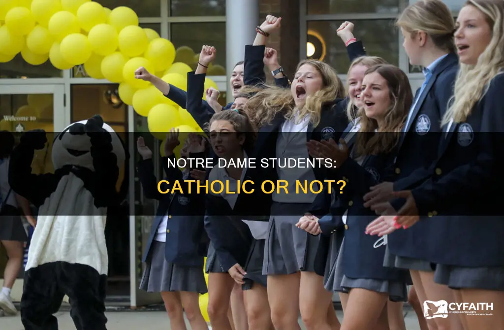 are most notre dame students catholic