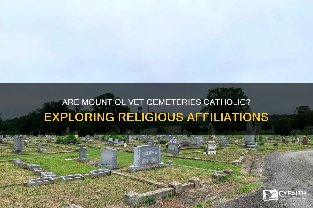 are mount olivet cemetaries catholic