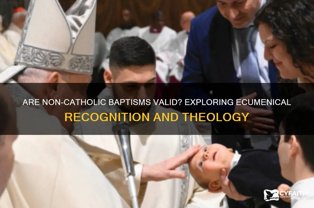 are non catholic baptisms valid
