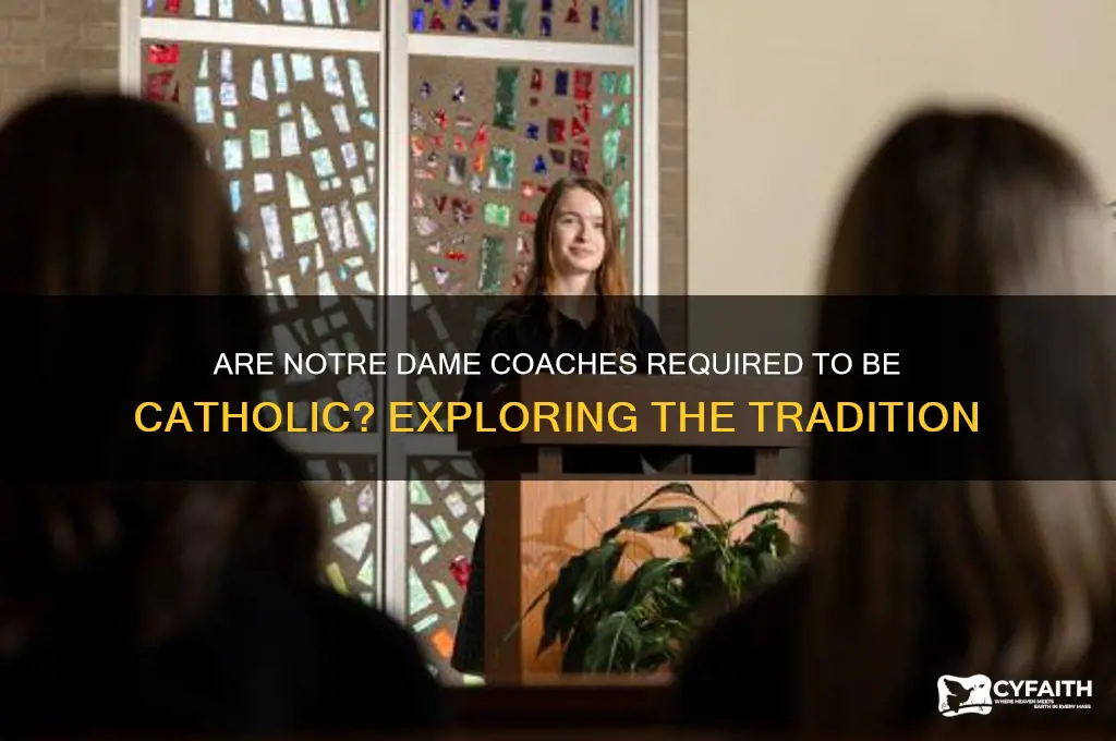 are notre dame coaches catholic