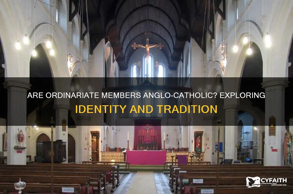 are ordinariate members anglo catholic