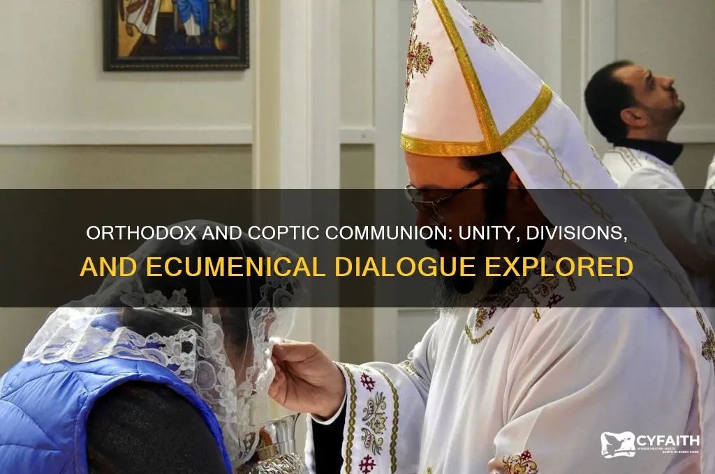 are orthodox and copts in communion
