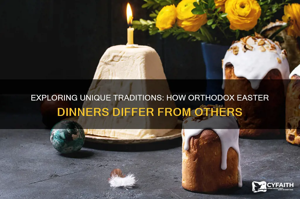are orthodox easter dinners different