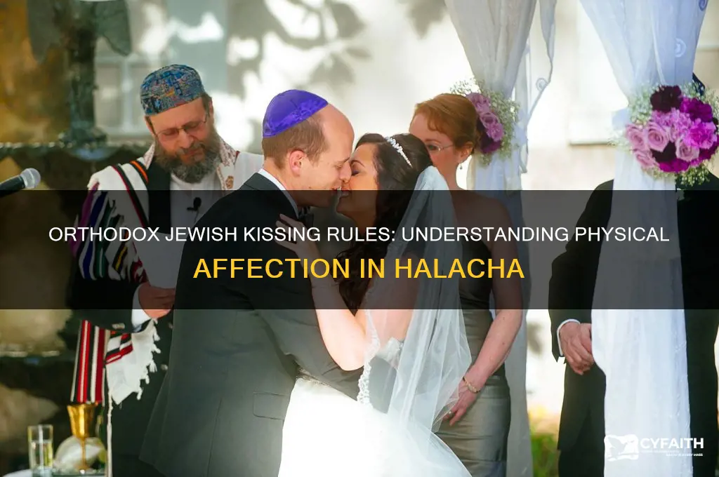 are orthodox jews allowed to kiss
