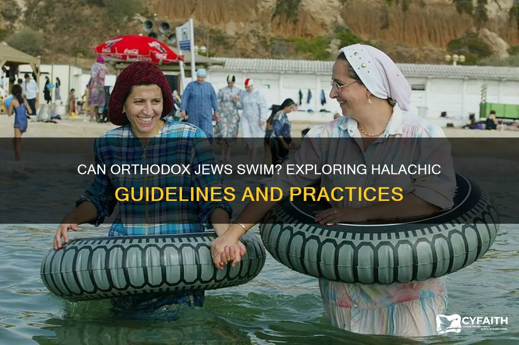 are orthodox jews allowed to swim