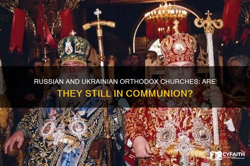 are russian and ukranian orthodox churches in communion