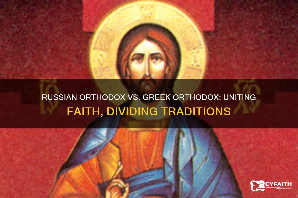 are russian orthodox and greek orthodox the same