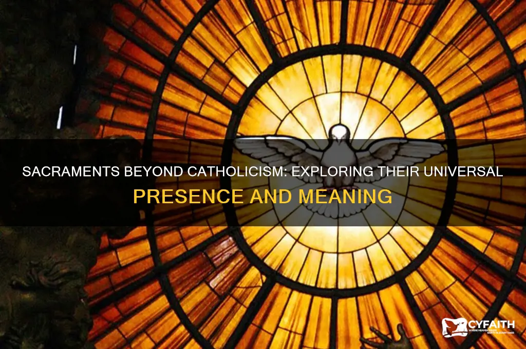 are sacraments only catholic