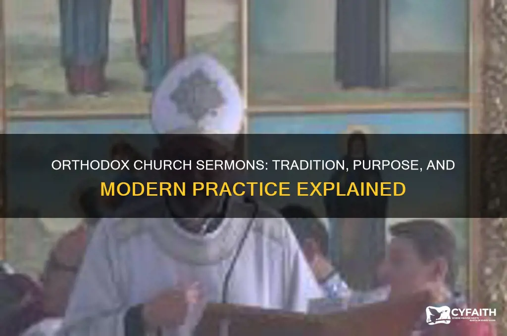 are sermons done in the orthodox church