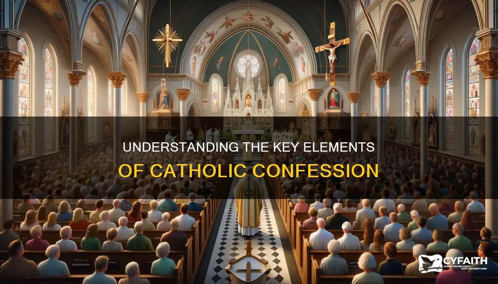 are the essential parts of catholic confession