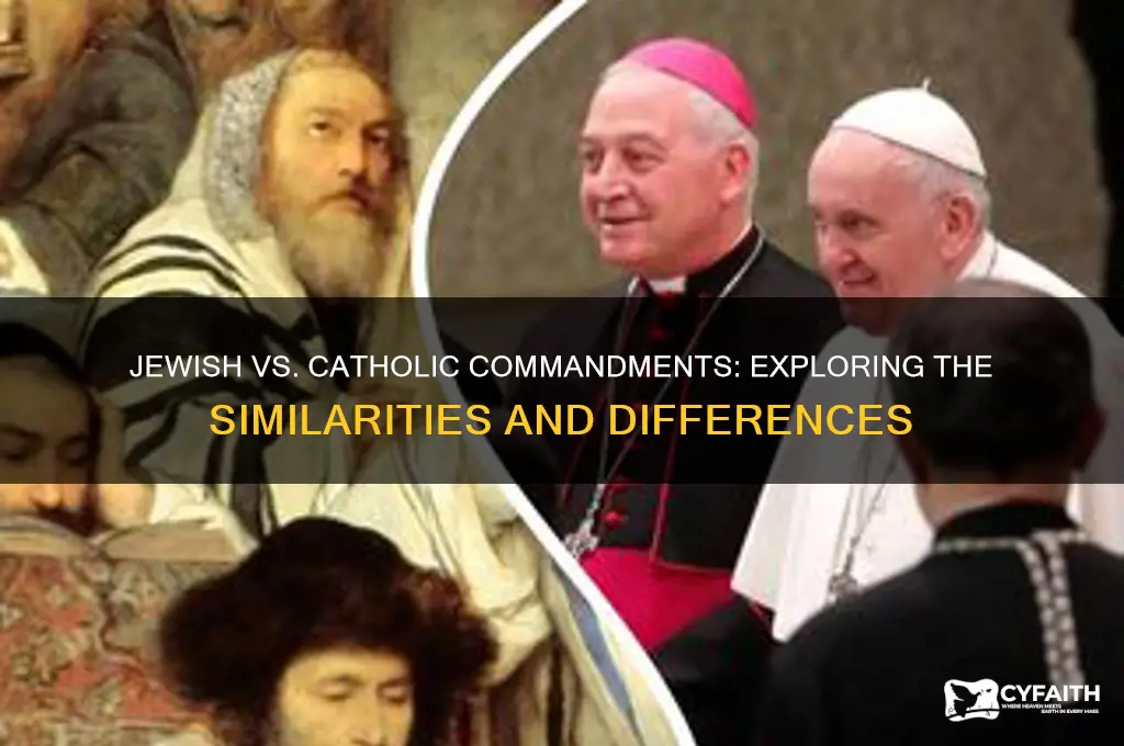 are the jewish 10 commandments the same as catholic