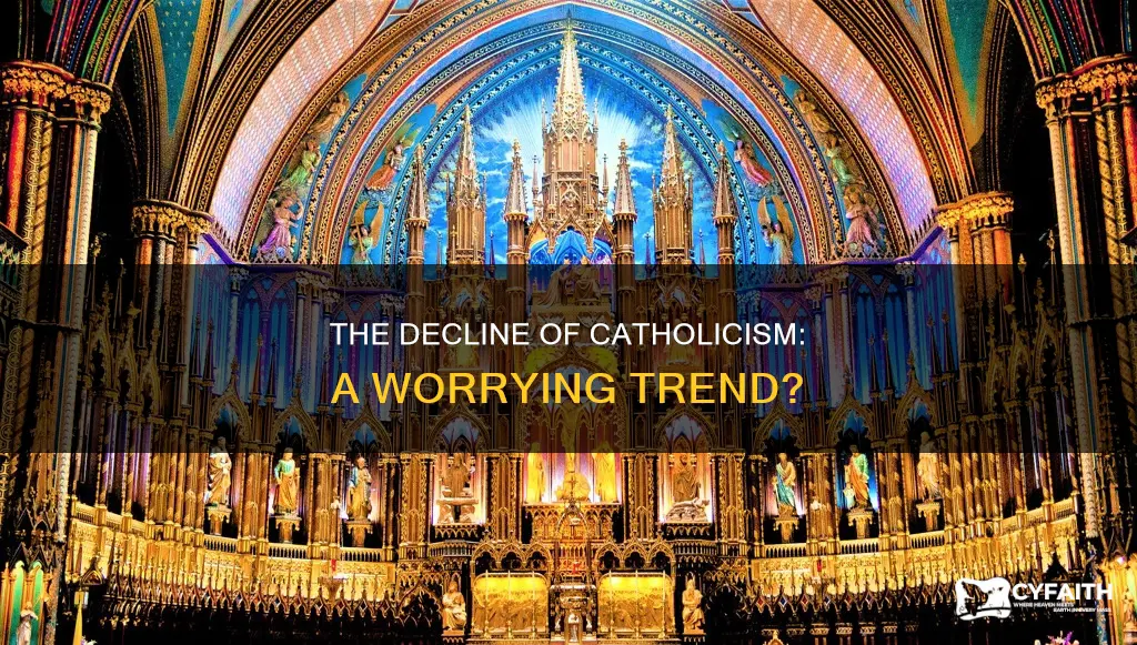 are the number of catholics decreasing
