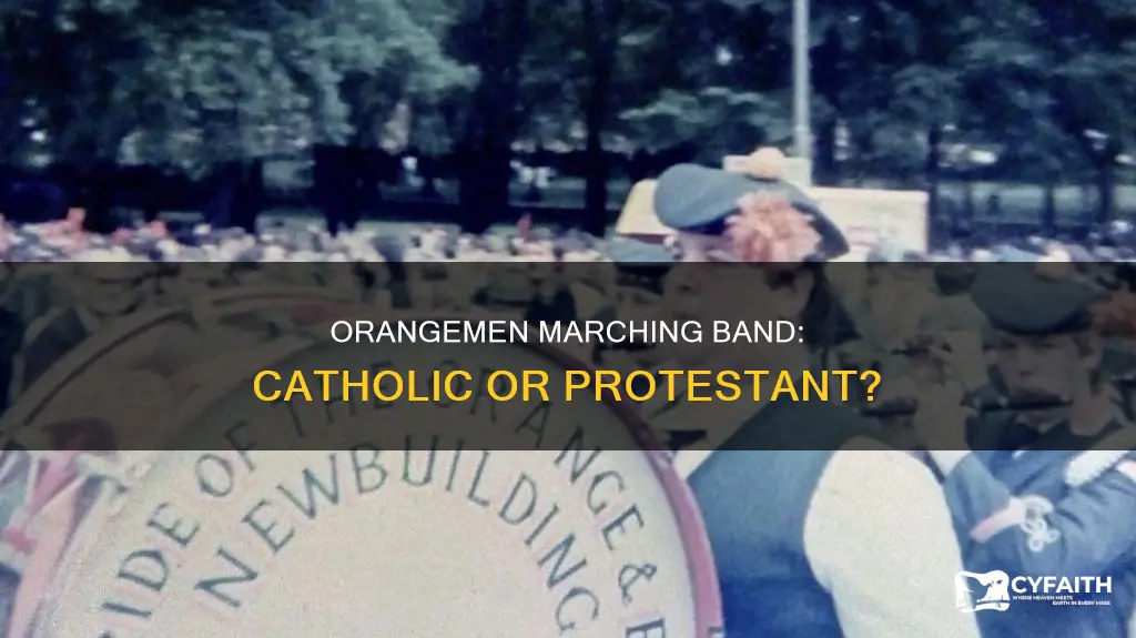 are the orangemen marching band associated with catholic