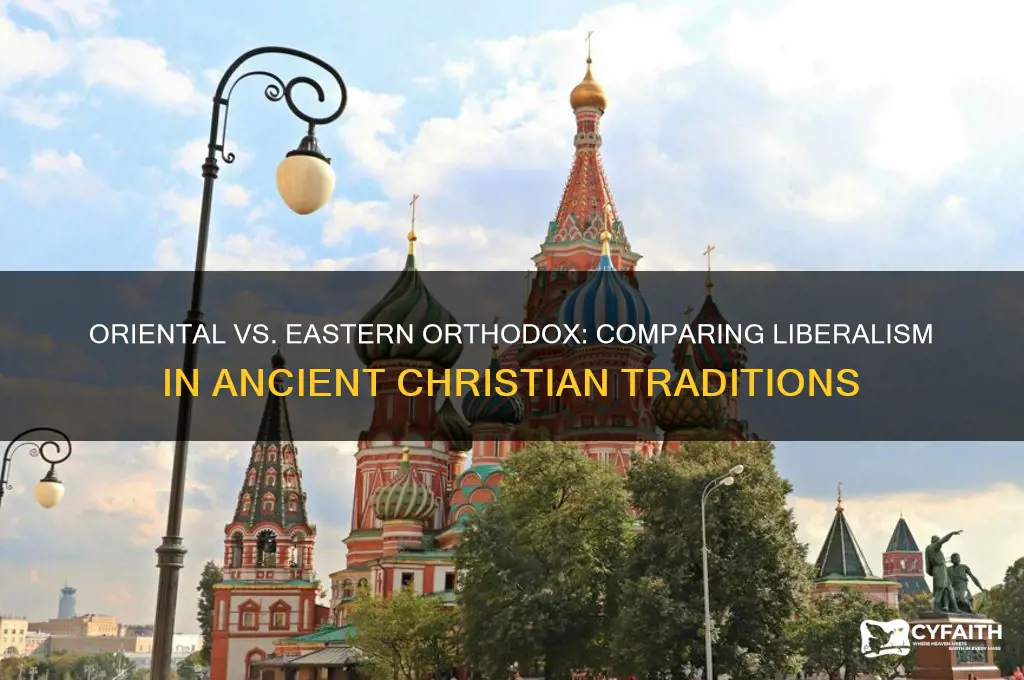 are the oriental orthodox more liberal than the eastern orthodox