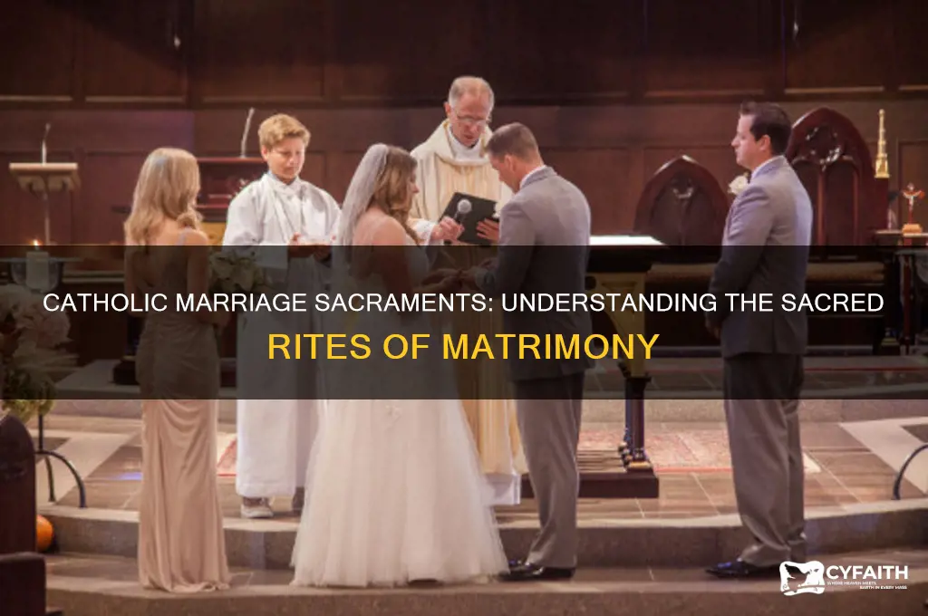 are there any sacraments when it comes to marragie catholic