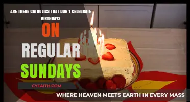 Do Catholics Avoid Birthday Celebrations on Regular Sundays?