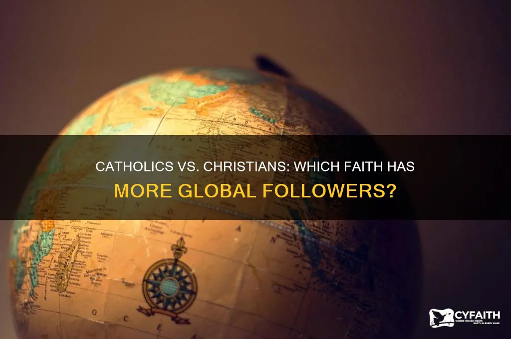 are there more catholics or christians in the world