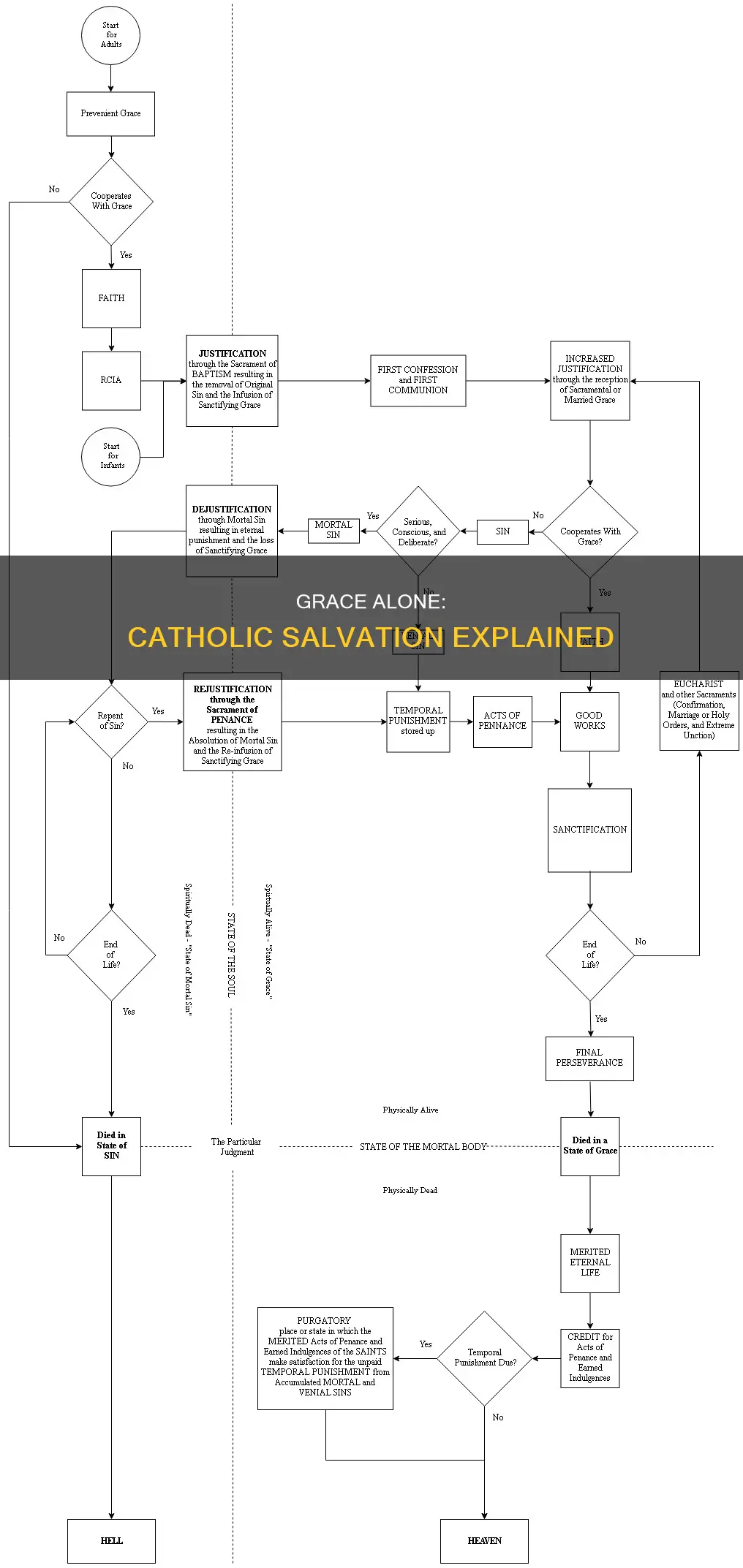 are we saved by grace alone catholic