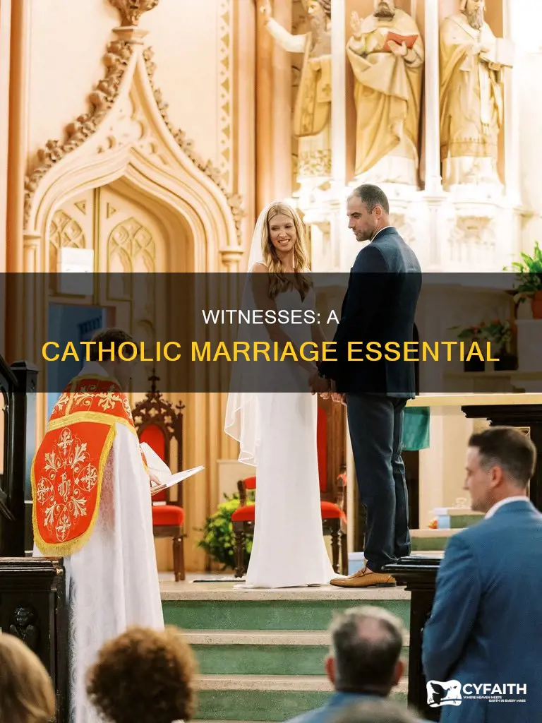 are witness needed in a catholic marriage