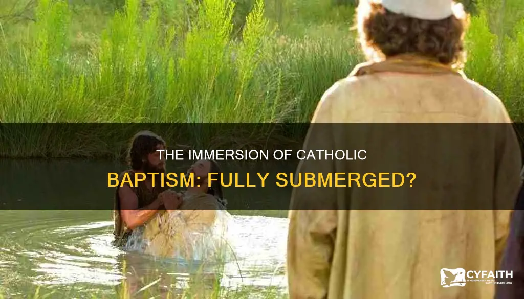 are you fully submerged in a catholic baptism