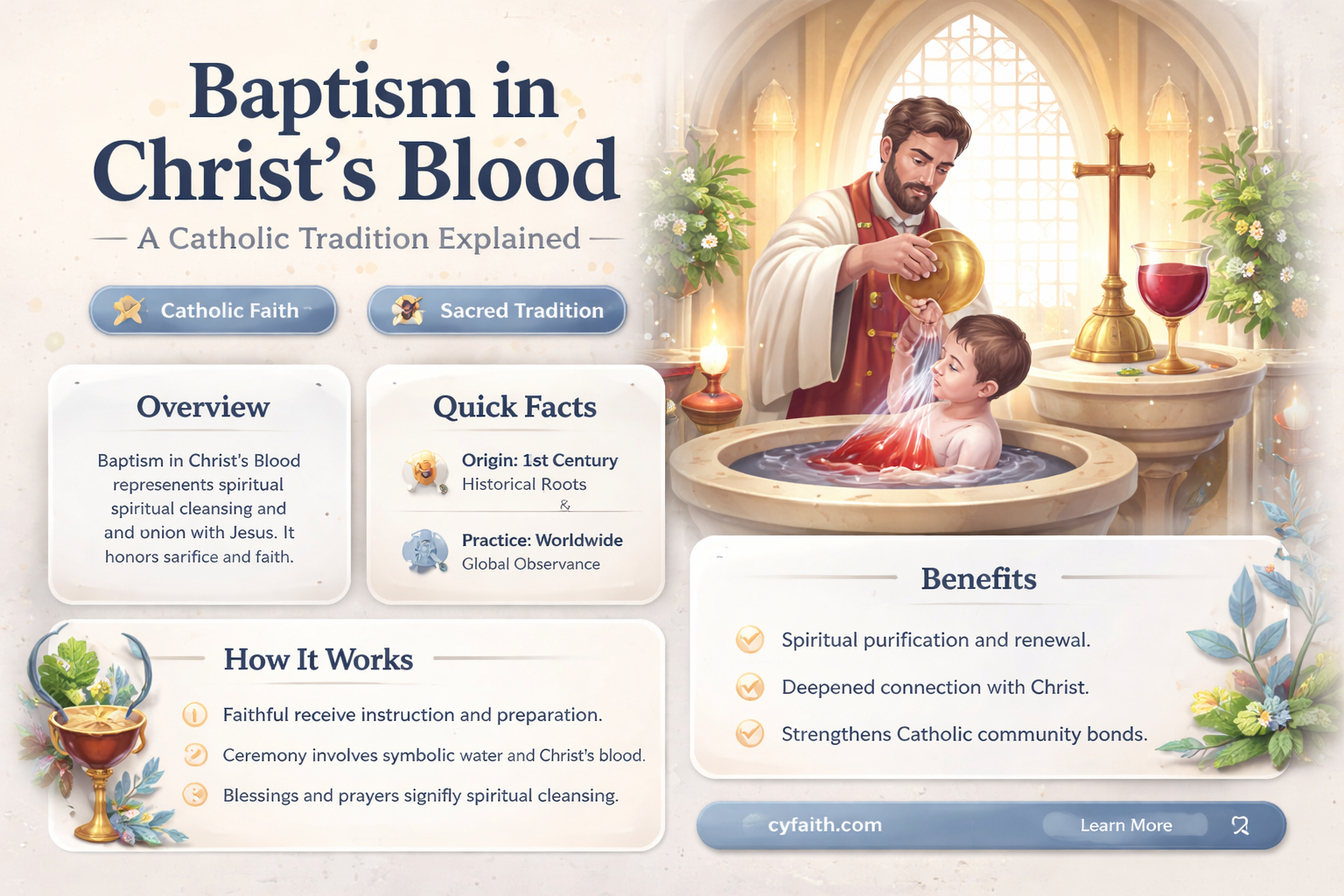 are catholics baptized in the blood of christ