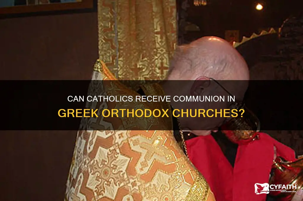 can a catholic have comunion in a greek orthodox