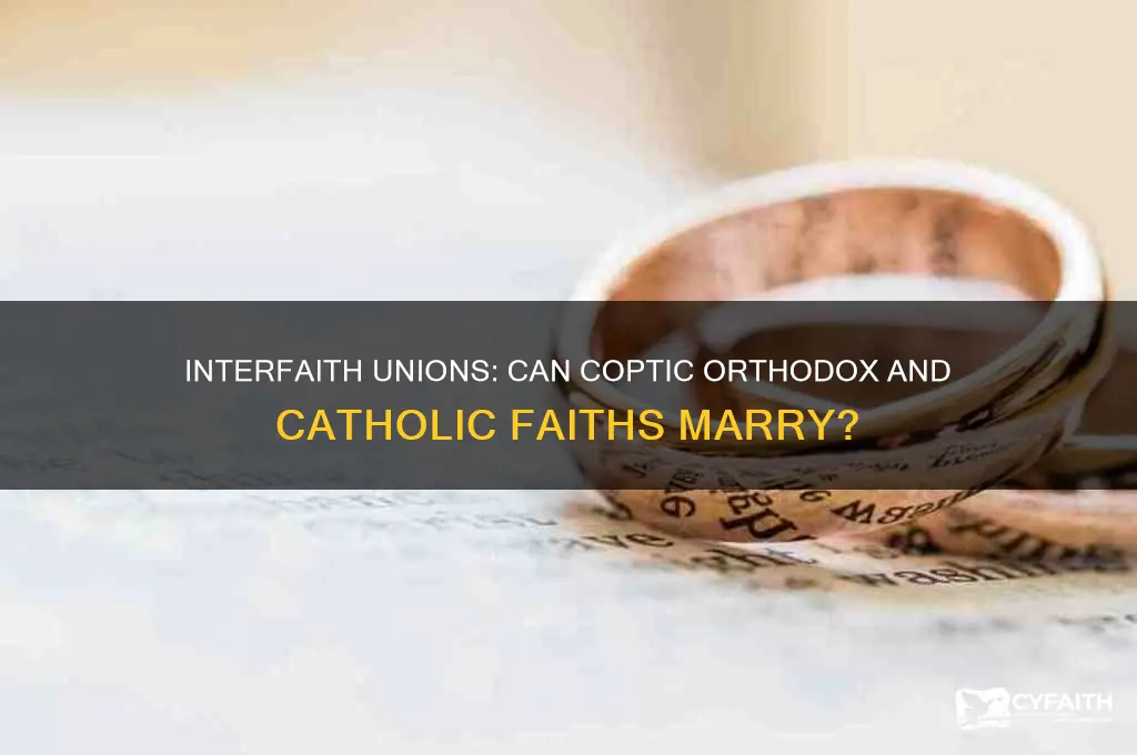 can a coptic orthodox marry a catholic
