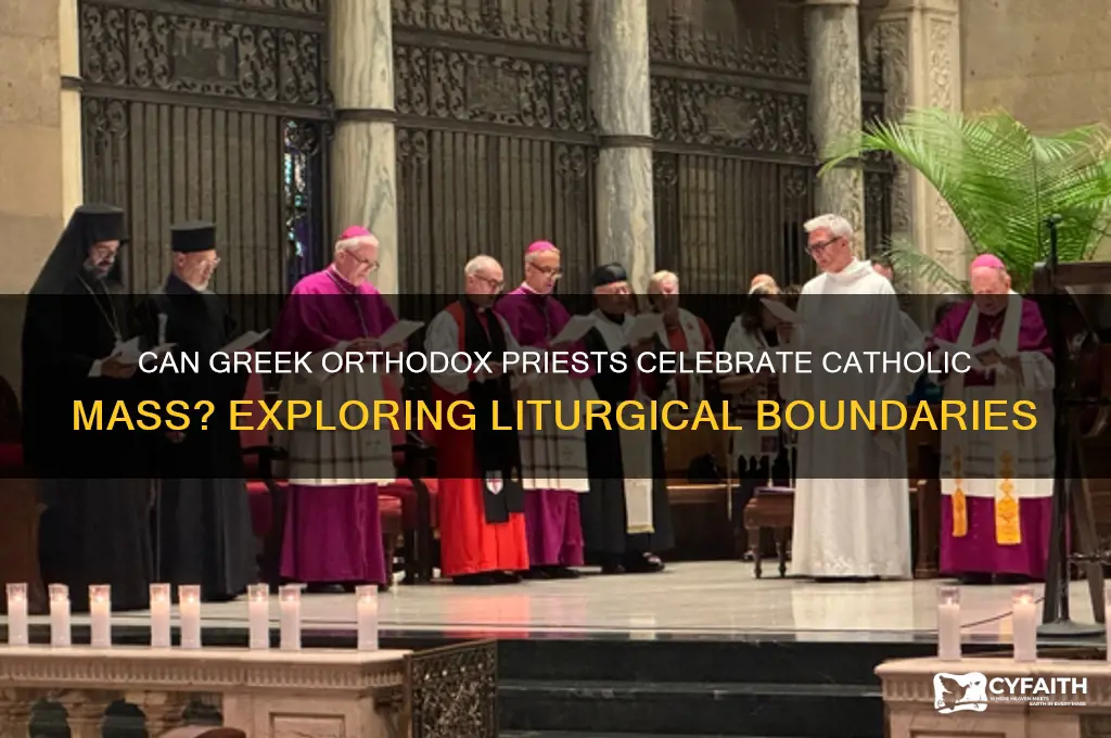 can a greek orthodox priest also celebrate catholic mass