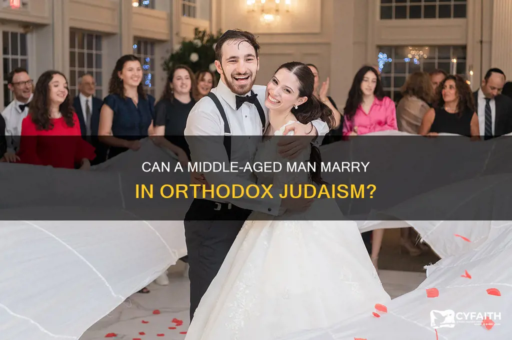 can a middle aged man get married orthodox jew